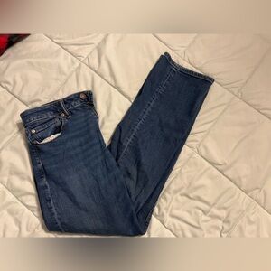 American Eagle Outfitters Dark Blue Straight Leg Jeans